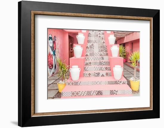 Dreamy Bali - Pink Stairs-Philippe HUGONNARD-Framed Photographic Print