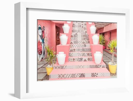 Dreamy Bali - Pink Stairs-Philippe HUGONNARD-Framed Photographic Print