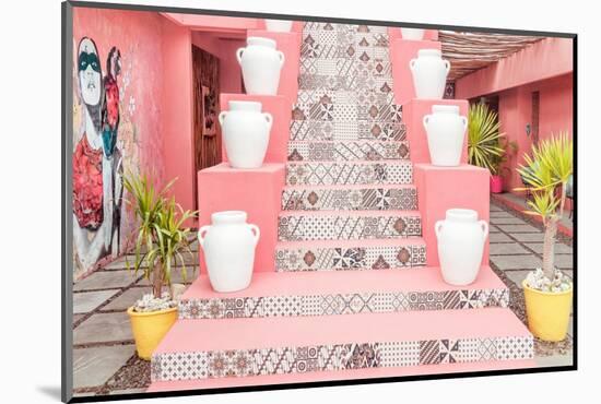 Dreamy Bali - Pink Stairs-Philippe HUGONNARD-Mounted Photographic Print