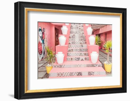 Dreamy Bali - Pink Stairs-Philippe HUGONNARD-Framed Photographic Print