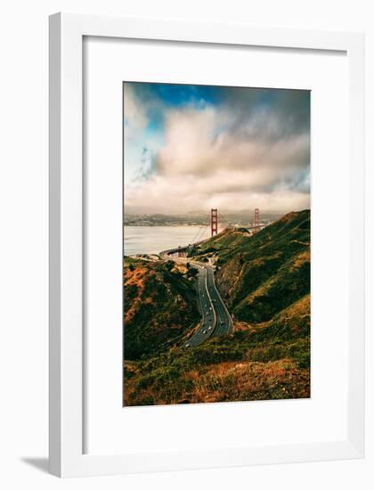 Dreamy Clouds Over The City, Golden Gate Bridge, San Francisco-Vincent James-Framed Photographic Print