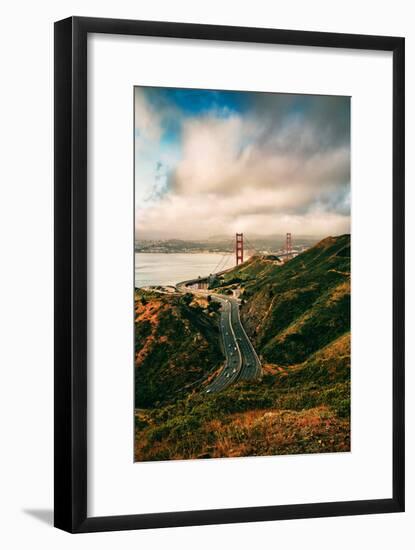 Dreamy Clouds Over The City, Golden Gate Bridge, San Francisco-Vincent James-Framed Photographic Print