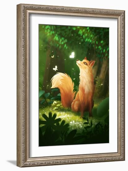 Dreamy Fox-Xuan Thai-Framed Giclee Print