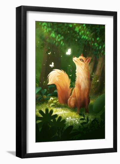 Dreamy Fox-Xuan Thai-Framed Giclee Print