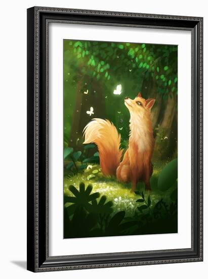 Dreamy Fox-Xuan Thai-Framed Giclee Print