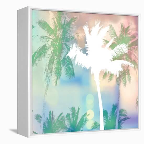 Dreamy Palm Trees-Evangeline Taylor-Framed Stretched Canvas