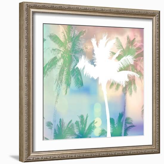 Dreamy Palm Trees-Evangeline Taylor-Framed Art Print