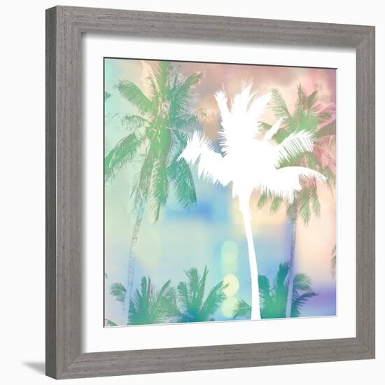 Dreamy Palm Trees-Evangeline Taylor-Framed Art Print