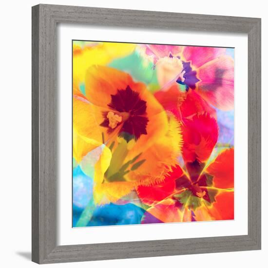 Dreamy Photographic Layer Work from Tulips-Alaya Gadeh-Framed Photographic Print