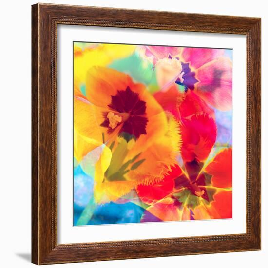 Dreamy Photographic Layer Work from Tulips-Alaya Gadeh-Framed Photographic Print