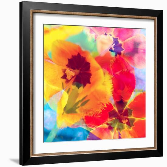 Dreamy Photographic Layer Work from Tulips-Alaya Gadeh-Framed Photographic Print