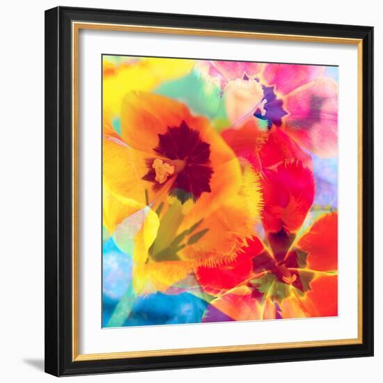 Dreamy Photographic Layer Work from Tulips-Alaya Gadeh-Framed Photographic Print