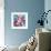 Dreamy Pink Blooming Miltonia Orchid and Phaleaonopsis Infront of Light Blue Backgound-Alaya Gadeh-Framed Photographic Print displayed on a wall