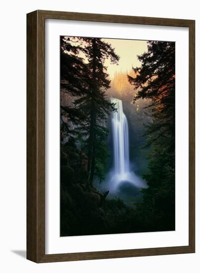 Dreamy Salt Creek Falls in Spring Central Oregon Cascades Wilderness Waterfall-Vincent James-Framed Photographic Print