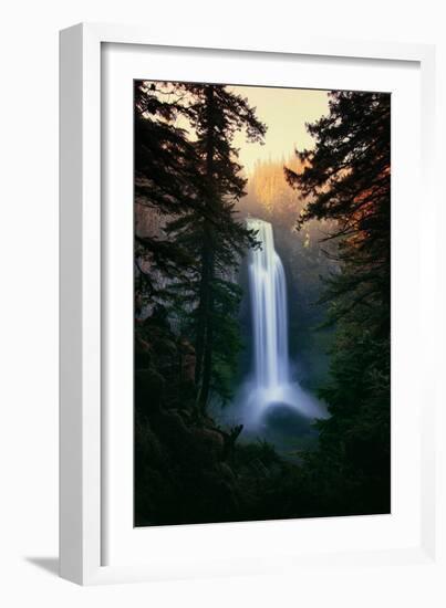 Dreamy Salt Creek Falls in Spring Central Oregon Cascades Wilderness Waterfall-Vincent James-Framed Photographic Print