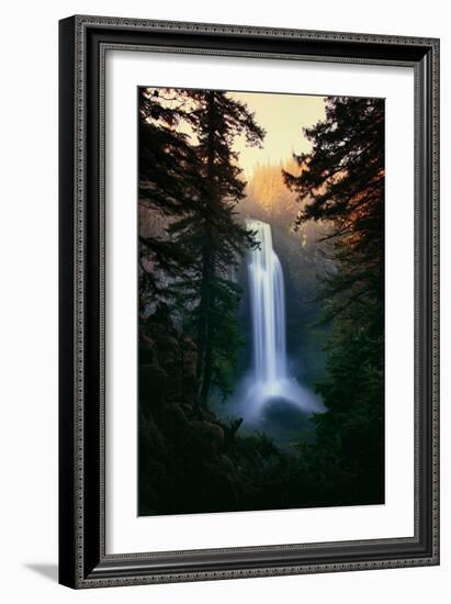 Dreamy Salt Creek Falls in Spring Central Oregon Cascades Wilderness Waterfall-Vincent James-Framed Photographic Print