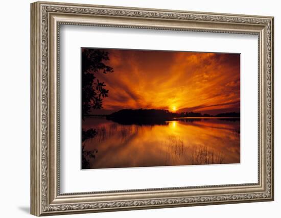 Dreamy Sunset in Swampy Waters, Everglades National Park, Florida, USA-Jerry Ginsberg-Framed Photographic Print