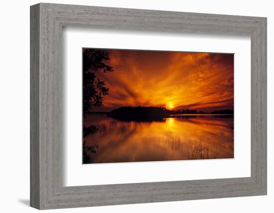 Dreamy Sunset in Swampy Waters, Everglades National Park, Florida, USA-Jerry Ginsberg-Framed Photographic Print