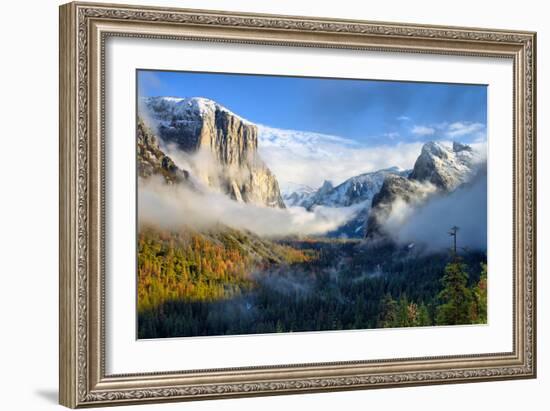 Dreamy Valley, Fog and Mist Yosemite National Park-Vincent James-Framed Photographic Print