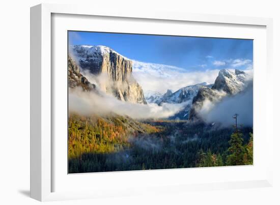 Dreamy Valley, Fog and Mist Yosemite National Park-Vincent James-Framed Photographic Print