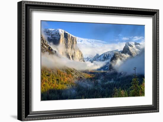 Dreamy Valley, Fog and Mist Yosemite National Park-Vincent James-Framed Photographic Print