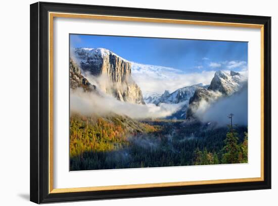 Dreamy Valley, Fog and Mist Yosemite National Park-Vincent James-Framed Photographic Print