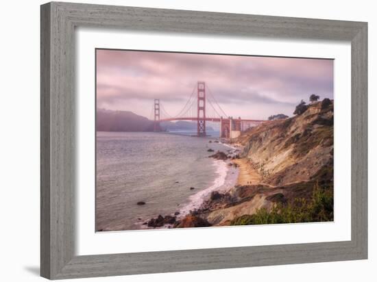 Dreamy Walk to Golden Gate-Vincent James-Framed Photographic Print