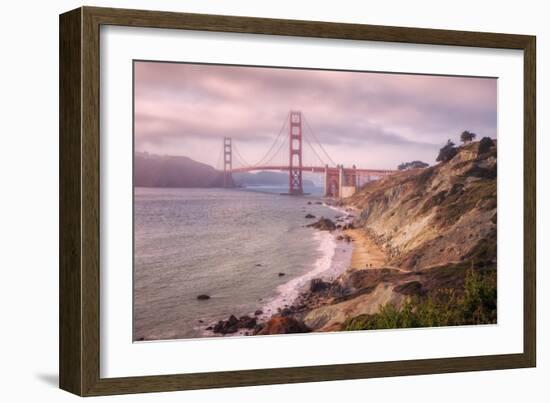 Dreamy Walk to Golden Gate-Vincent James-Framed Photographic Print