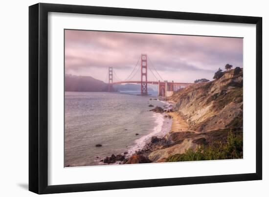 Dreamy Walk to Golden Gate-Vincent James-Framed Photographic Print