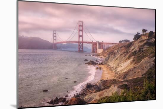 Dreamy Walk to Golden Gate-Vincent James-Mounted Photographic Print