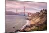 Dreamy Walk to Golden Gate-Vincent James-Mounted Photographic Print