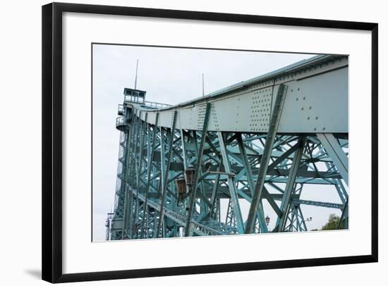 Dresden, Elbe Cycle Track, Bridge, "Blue Wonder-Catharina Lux-Framed Photographic Print