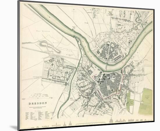 Dresden, Germany, c.1833-null-Mounted Art Print