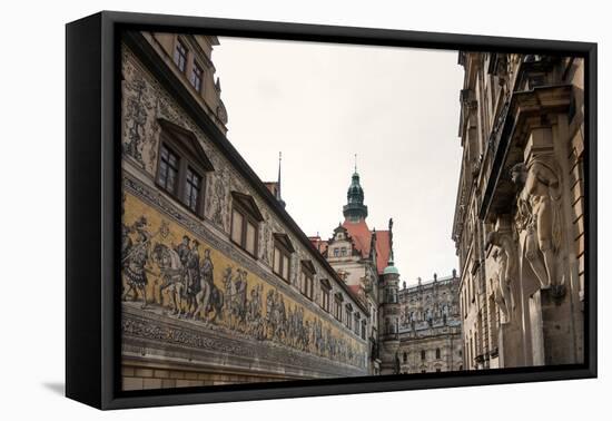 Dresden, Historical Old Town, Procession of Princes-Catharina Lux-Framed Premier Image Canvas