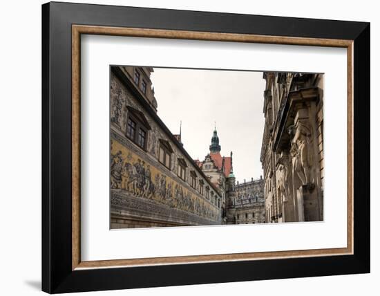 Dresden, Historical Old Town, Procession of Princes-Catharina Lux-Framed Photographic Print