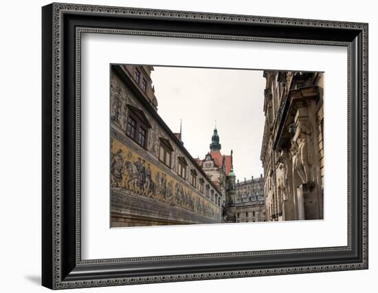 Dresden, Historical Old Town, Procession of Princes-Catharina Lux-Framed Photographic Print