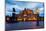 Dresden, Semperoper, King Johann Monument, Blue Hour-Catharina Lux-Mounted Photographic Print