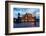 Dresden, Semperoper, King Johann Monument, Blue Hour-Catharina Lux-Framed Photographic Print