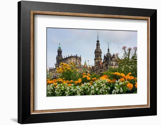 Dresden, Summer, Dresden Cathedral, Castle-Catharina Lux-Framed Photographic Print