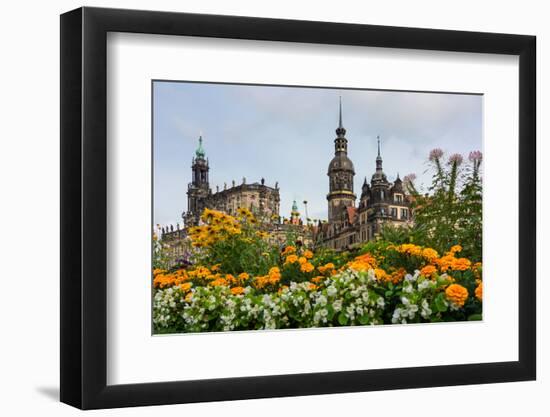 Dresden, Summer, Dresden Cathedral, Castle-Catharina Lux-Framed Photographic Print