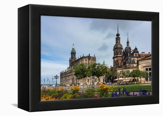 Dresden, Summer, Dresden Cathedral, Castle-Catharina Lux-Framed Premier Image Canvas