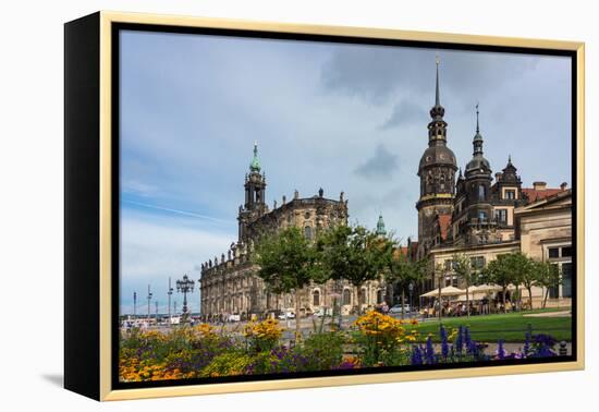 Dresden, Summer, Dresden Cathedral, Castle-Catharina Lux-Framed Premier Image Canvas