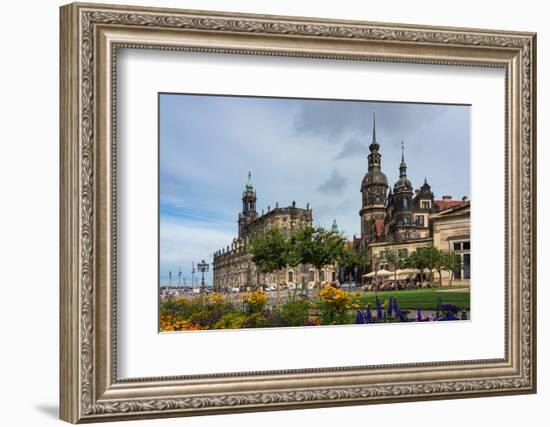 Dresden, Summer, Dresden Cathedral, Castle-Catharina Lux-Framed Photographic Print