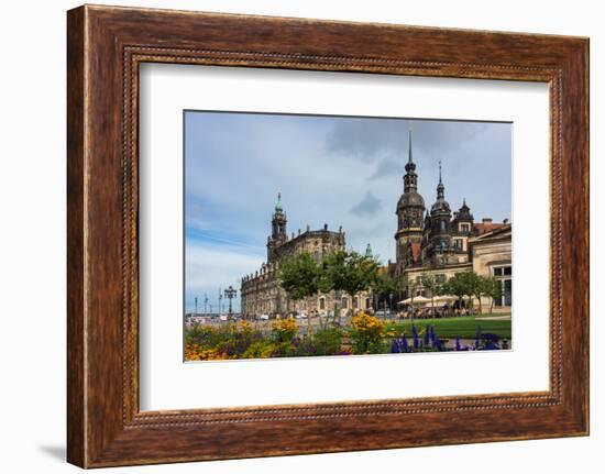 Dresden, Summer, Dresden Cathedral, Castle-Catharina Lux-Framed Photographic Print