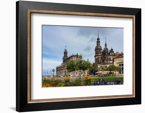 Dresden, Summer, Dresden Cathedral, Castle-Catharina Lux-Framed Photographic Print