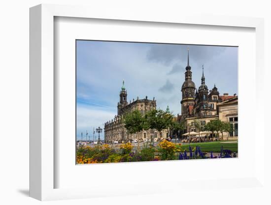 Dresden, Summer, Dresden Cathedral, Castle-Catharina Lux-Framed Photographic Print