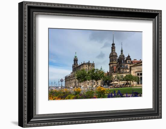 Dresden, Summer, Dresden Cathedral, Castle-Catharina Lux-Framed Photographic Print