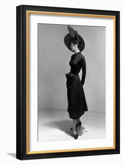 Dress by Christian Dior, 1948 (New Look Style)-null-Framed Photo