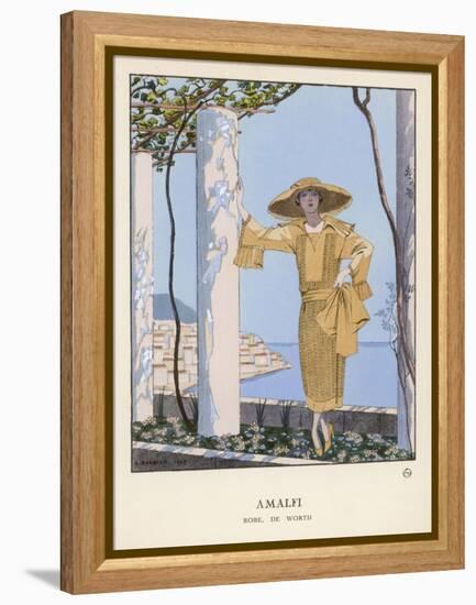 Dress by Worth-Georges Barbier-Framed Stretched Canvas