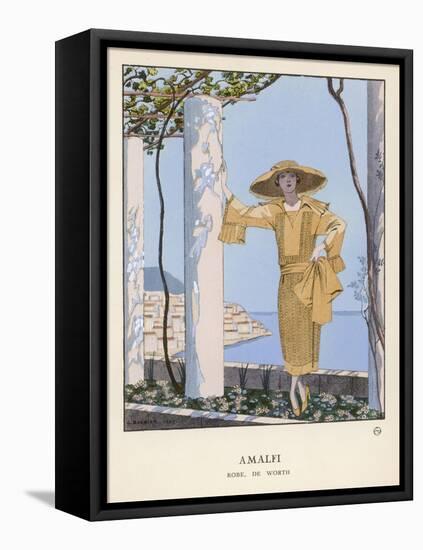 Dress by Worth-Georges Barbier-Framed Stretched Canvas